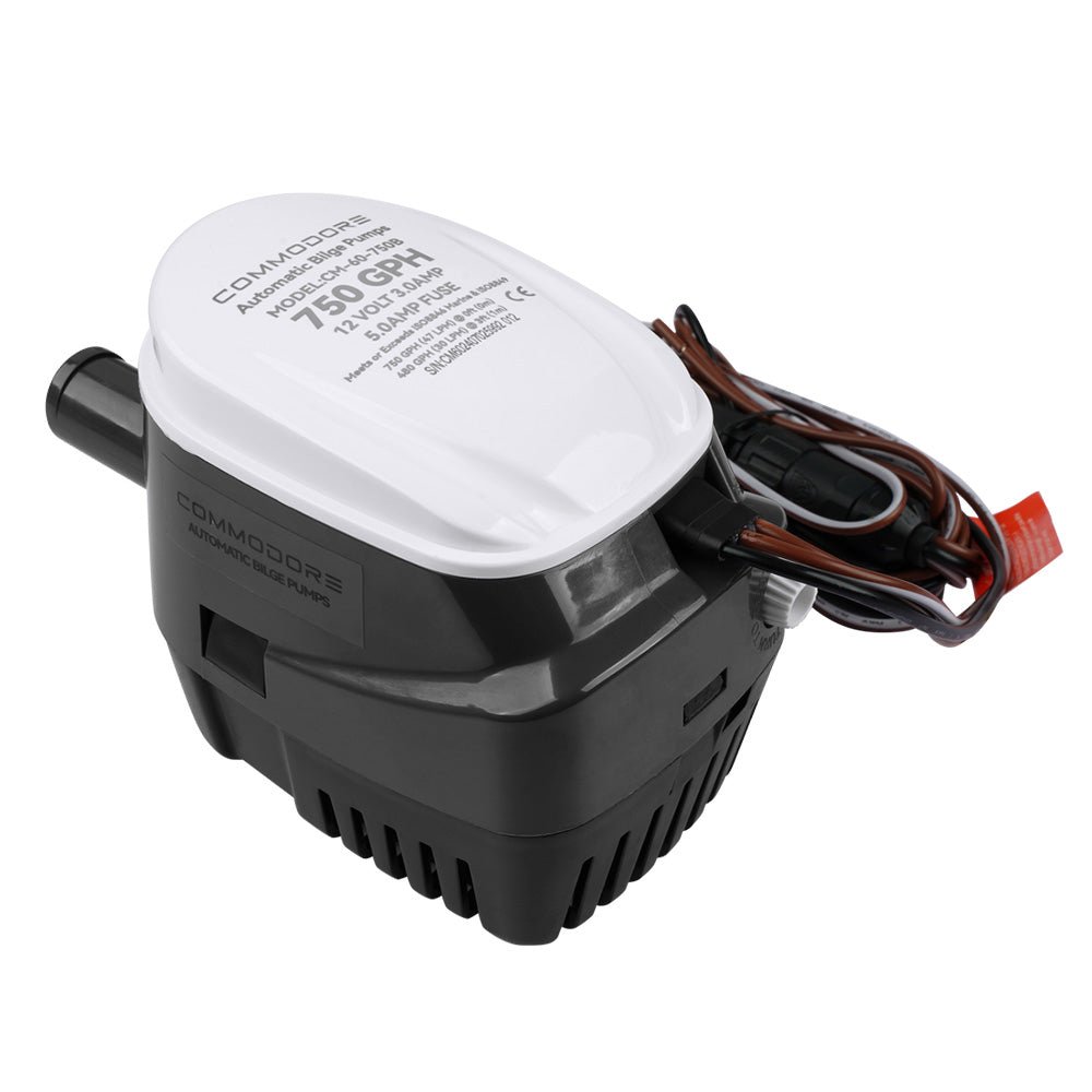 Commodore 750 GPH 60 Series Automatic Bilge Pump - 12V - Marine Parts OnlyMarine Plumbing & VentilationCommodore