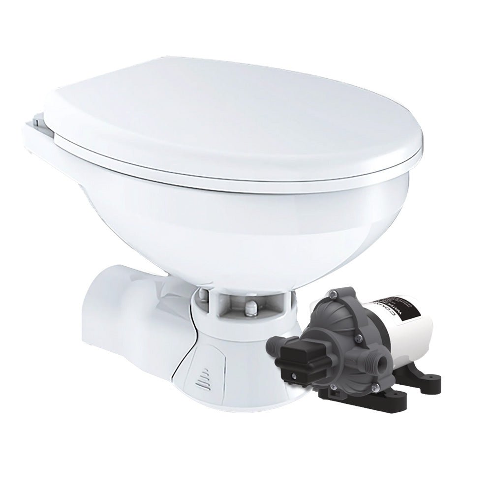 Commodore Quiet Flush Electric Toilet - Rear Macerator - Raw Water Pump - Regular Size - Marine Parts OnlyMarine Plumbing & VentilationCommodore