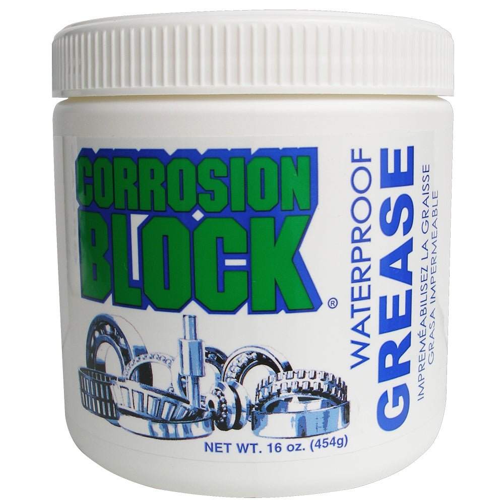 Corrosion Block High Performance Waterproof Grease - 16oz Tub - Non - Hazmat, Non - Flammable &amp; Non - Toxic - Marine Parts OnlyAutomotive/RVCorrosion Block
