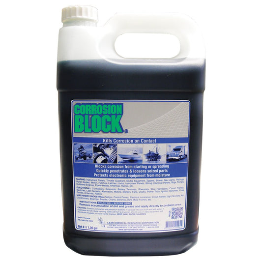 Corrosion Block Liquid 4 - Liter Refill - Non - Hazmat, Non - Flammable &amp; Non - Toxic - Marine Parts OnlyWinterizingCorrosion Block