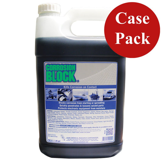 Corrosion Block Liquid 4 - Liter Refill - Non - Hazmat, Non - Flammable &amp; Non - Toxic *Case of 4* - Marine Parts OnlyWinterizingCorrosion Block