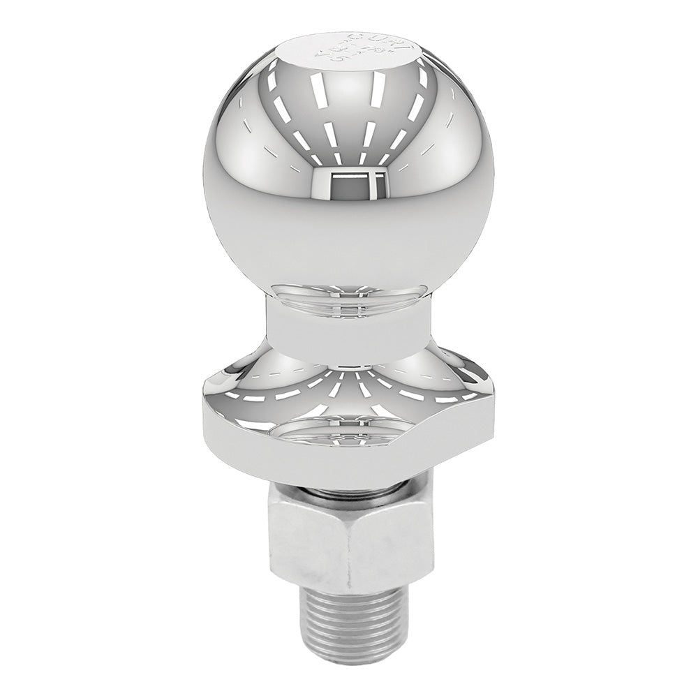 CURT 1 - 7/8" Trailer Ball - 3/4" x 1 - 5/8" Shank - 2,000 lbs. - Chrome - Marine Parts OnlyTraileringCURT