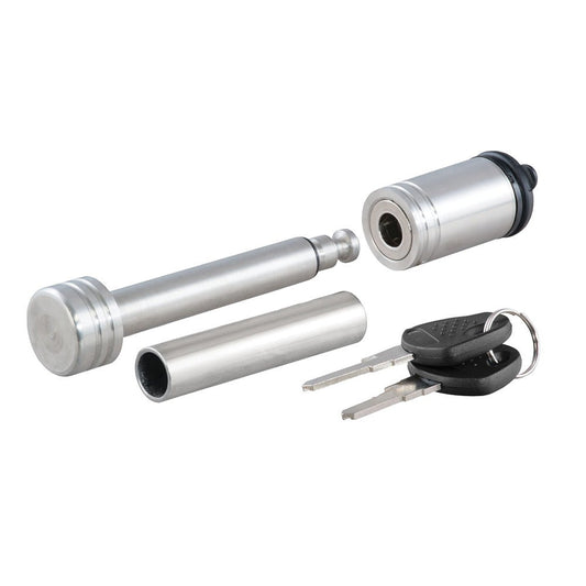 CURT 1/2" Hitch Lock w/5/8" Adapter - 1 - 1/4" or 2" Receiver - Barbell - Stainless Steel - Marine Parts OnlyTraileringCURT