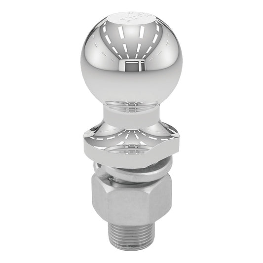 CURT 2" Trailer Ball - 1" x 2 - 1/8" Shank - 7,500 lbs. - Chrome - Marine Parts OnlyTraileringCURT