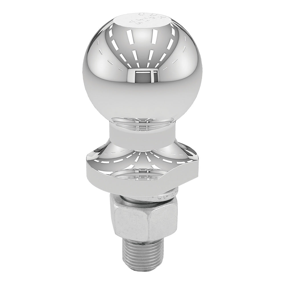 CURT 2" Trailer Ball - 3/4" x 1 - 3/4" Shank - 3,500 lbs. - Chrome - Marine Parts OnlyTraileringCURT