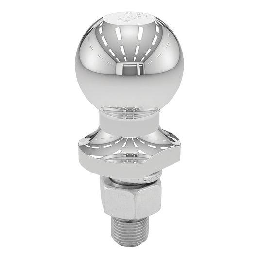 CURT 2" Trailer Ball - 3/4" x 1 - 3/4" Shank - 3,500 lbs. - Chrome - Marine Parts OnlyTraileringCURT