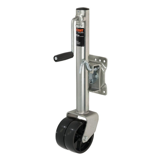 CURT Marine Jack w/Dual 6&rdquo; Wheel - 1,500 lbs - Adjust Vertically 10" - Marine Parts OnlyTraileringCURT
