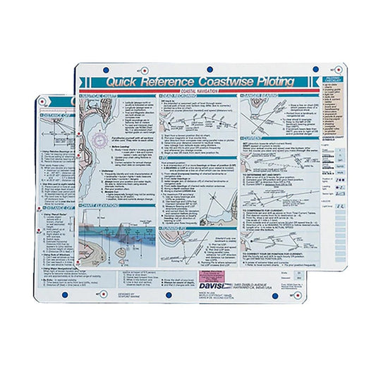 Davis Quick Reference Coastwise Piloting Card - Marine Parts OnlyBoat OutfittingDavis Instruments