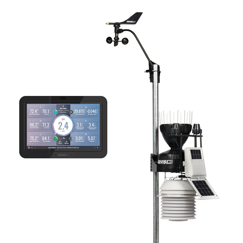 Davis Vantage Pro2 Wireless Weather Station w/WeatherLink Console, 24hr Fan Aspirated Radiation Shield, UV &amp; Solar Sensors - Marine Parts OnlyOutdoorDavis Instruments