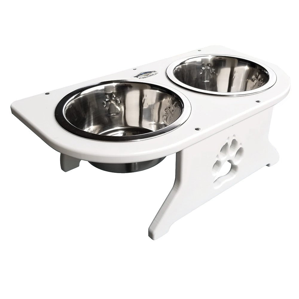 Deep Blue Marine Small Starboard Dog Dish w/Bowls - 5 - 1/2" Tall - Marine Parts OnlyOutdoorDeep Blue Marine