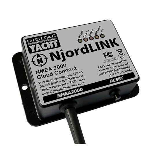 Digital Yacht NjordLINK NMEA 2000 Cloud Gateway - Marine Parts OnlyMarine Navigation & InstrumentsDigital Yacht