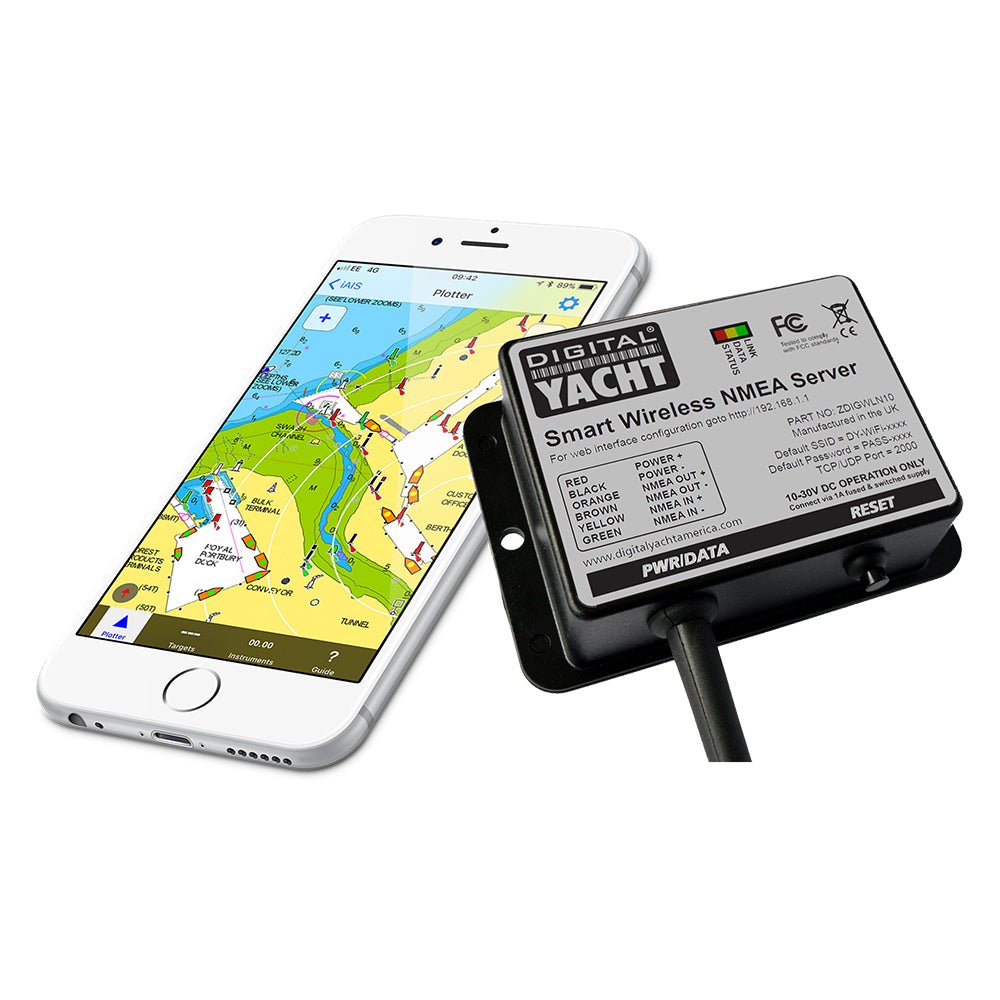 Digital Yacht WLN10 Smart NMEA to WiFi Converter - 4800 Baud - Marine Parts OnlyMarine Navigation & InstrumentsDigital Yacht
