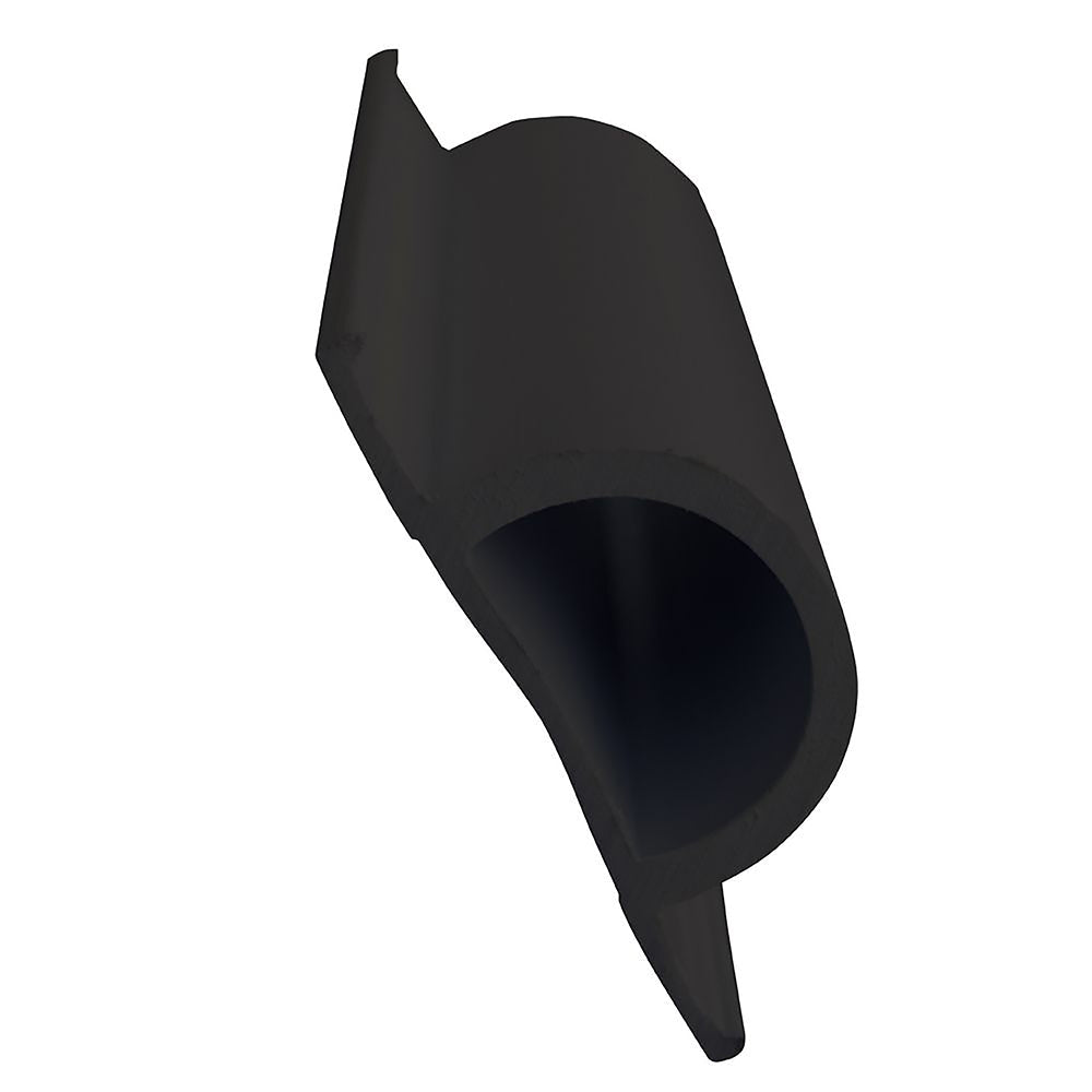 Dock Edge Standard "D" PVC Profile - 16' Roll - Black - Marine Parts OnlyAnchoring & DockingDock Edge