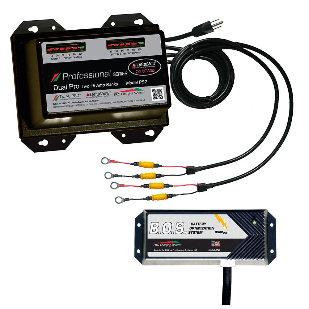 Dual Pro PS2 2 Bank Battery Charger w/2 Bank B.O.S. - Marine Parts OnlyElectricalDual Pro