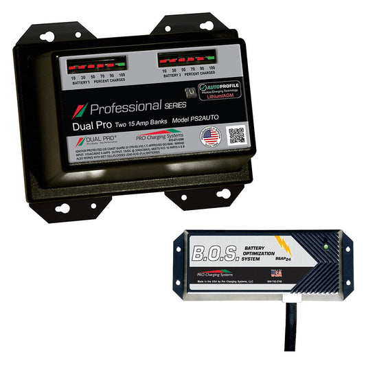 Dual Pro PS2 Auto 2 Bank Battery Charger w/2 Bank B.O.S. - Marine Parts OnlyElectricalDual Pro