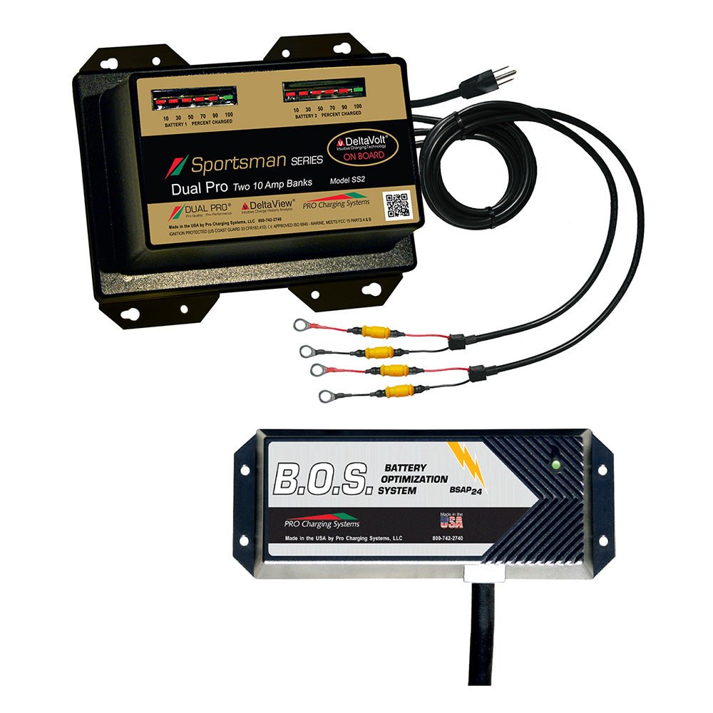 Dual Pro SS2 2 Bank Battery Charger w/2 Bank B.O.S. - Marine Parts OnlyElectricalDual Pro