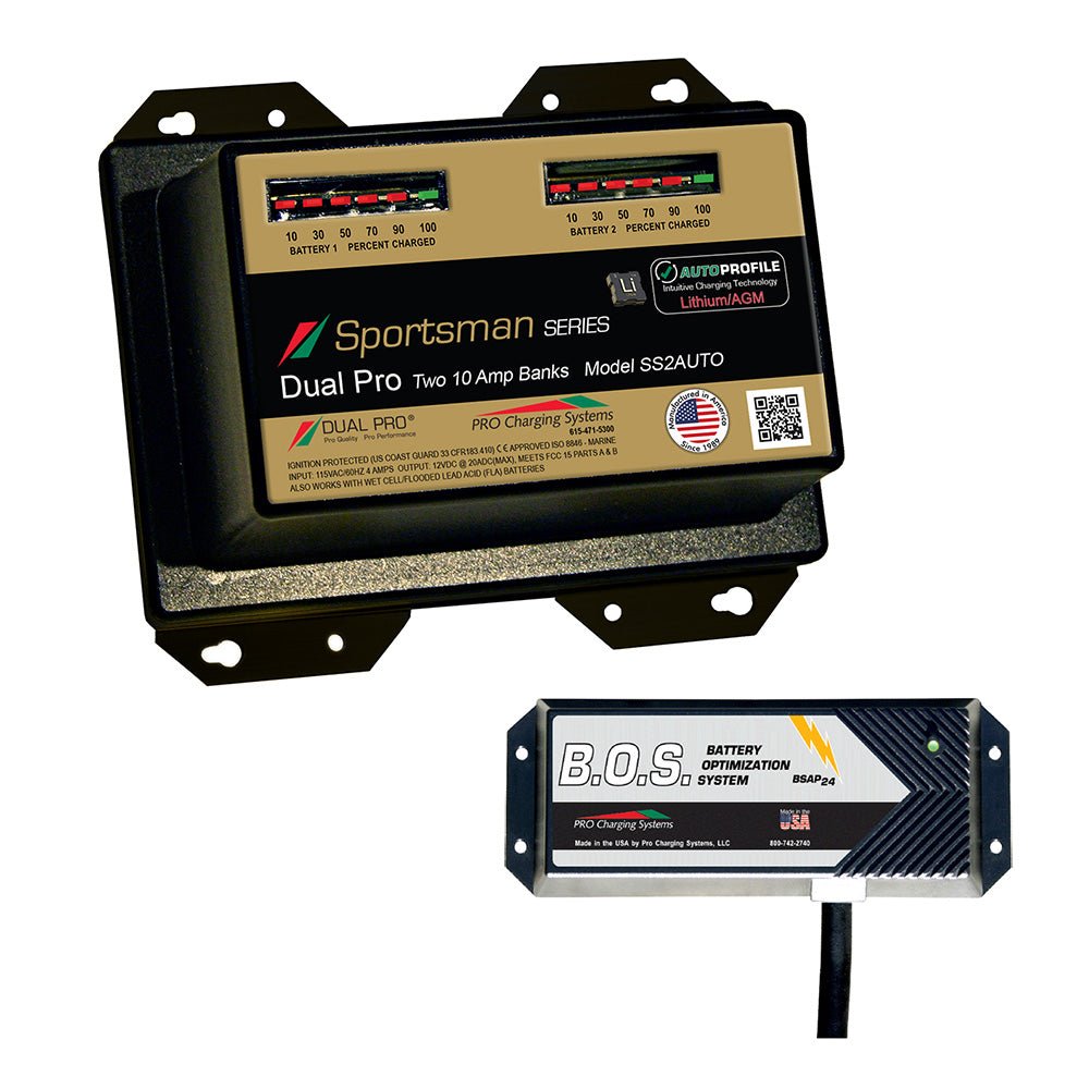 Dual Pro SS2 Auto 2 Bank Battery Charger w/2 Bank B.O.S. - Marine Parts OnlyElectricalDual Pro
