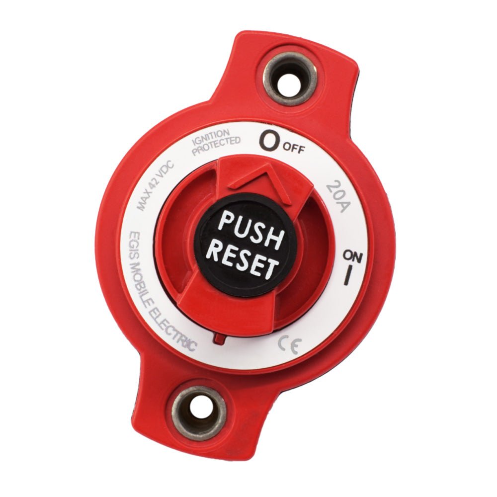 Egis 20A Panel Mount Mini Circuit Breaker - Marine Parts OnlyElectricalEgis Mobile Electric