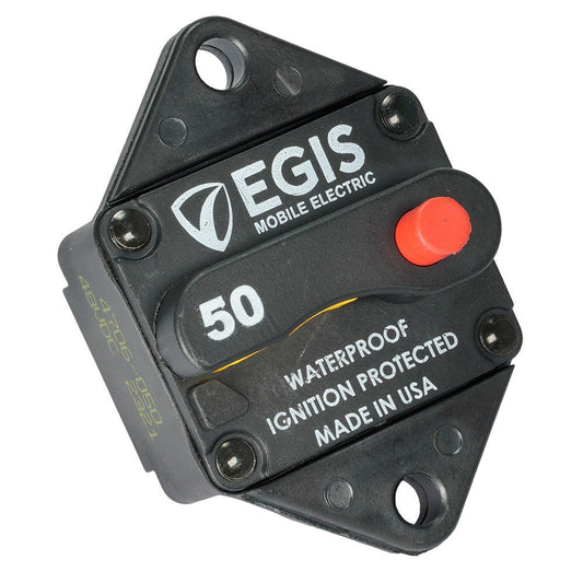 Egis 50A Panel Mount Circuit Breaker - 285 Series - Marine Parts OnlyElectricalEgis Mobile Electric