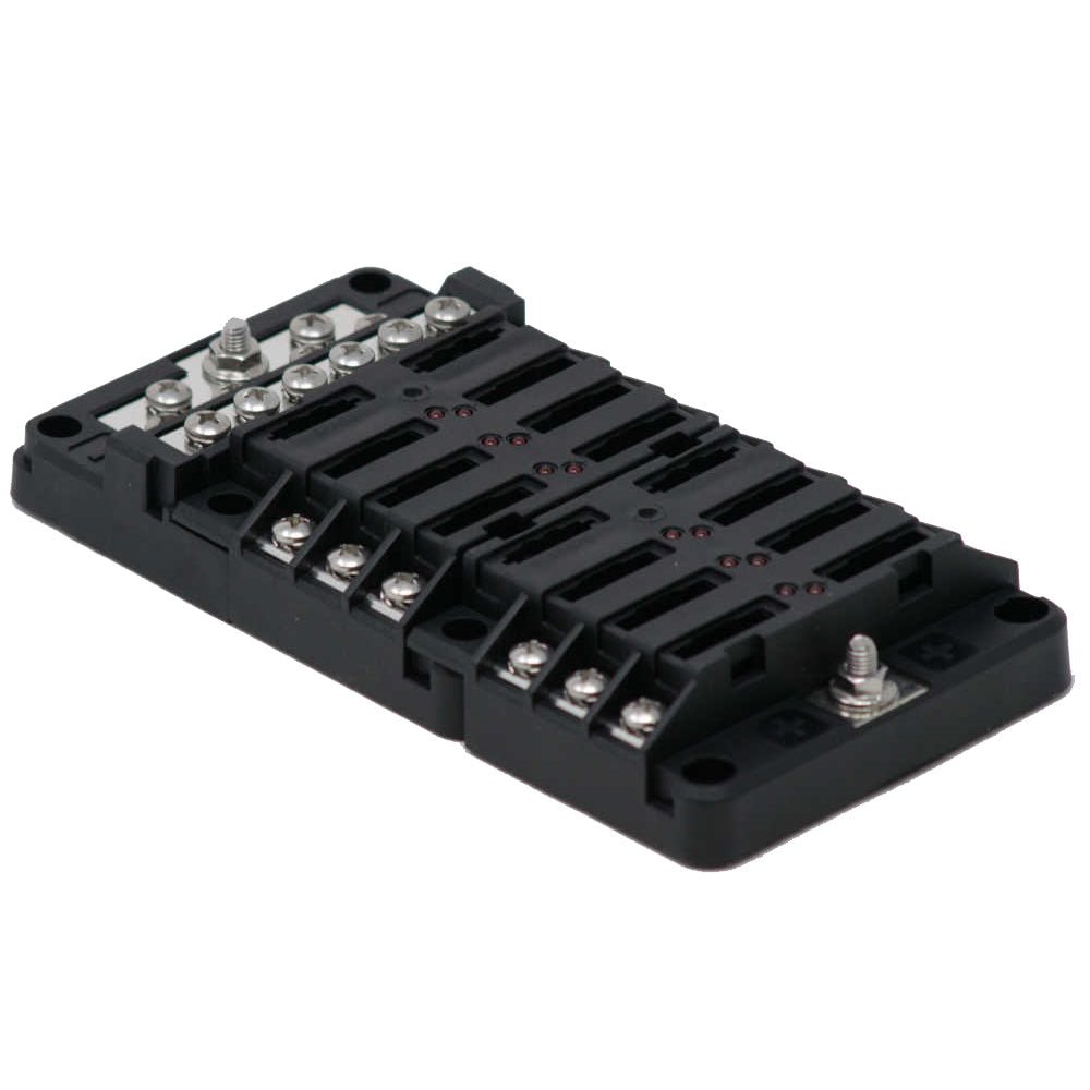 Egis RT Fuse Block 12 Position w/Ground &amp; LED Indication - Marine Parts OnlyElectricalEgis Mobile Electric