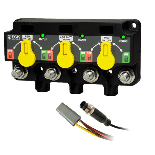 Egis Triple XD - NMEA 2000 - Relay/ACR/Relay w/Knobs - 12 Position DT - Marine Parts OnlyElectricalEgis Mobile Electric