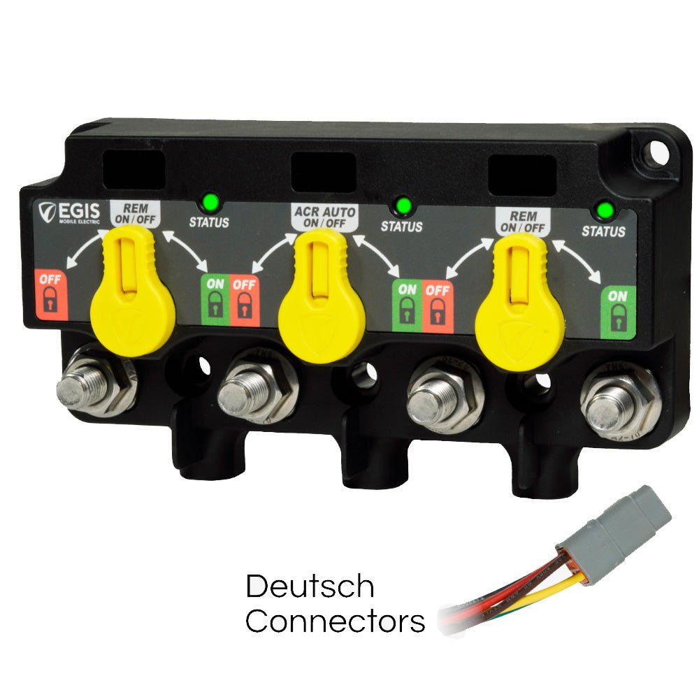 Egis XD Series Triple Flex 2 Relay - ACR - Relay w/Knobs &amp; 3X DTM Connector - Marine Parts OnlyElectricalEgis Mobile Electric