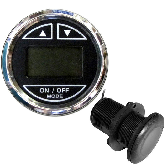 Faria Chesapeake Black 2" Depth Sounder w/Thru - Hull Transducer - Marine Parts OnlyMarine Navigation & InstrumentsFaria Beede Instruments