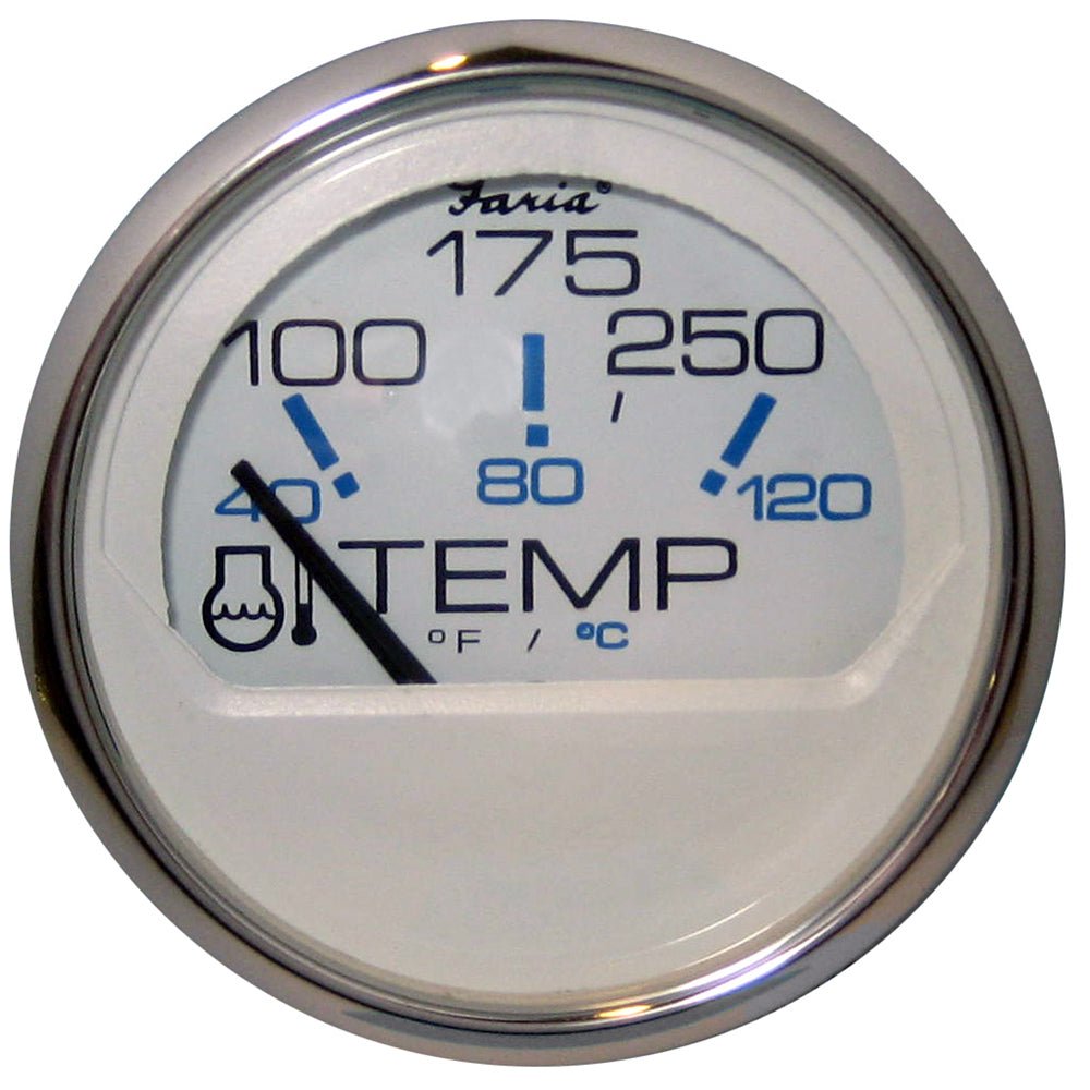Faria Chesapeake White SS 2" Water Temperature Gauge (100 - 250&176;F) - Marine Parts OnlyMarine Navigation & InstrumentsFaria Beede Instruments