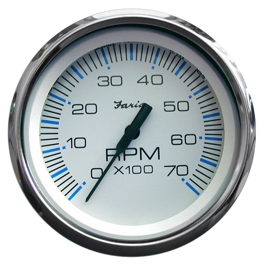 Faria Chesapeake White SS 4" Tachometer - 7000 RPM (Gas) (All Outboards) - Marine Parts OnlyMarine Navigation & InstrumentsFaria Beede Instruments