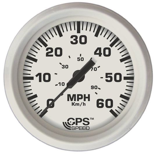Faria Dress White 4" GPS Speedometer - 60 MPH - Marine Parts OnlyMarine Navigation & InstrumentsFaria Beede Instruments