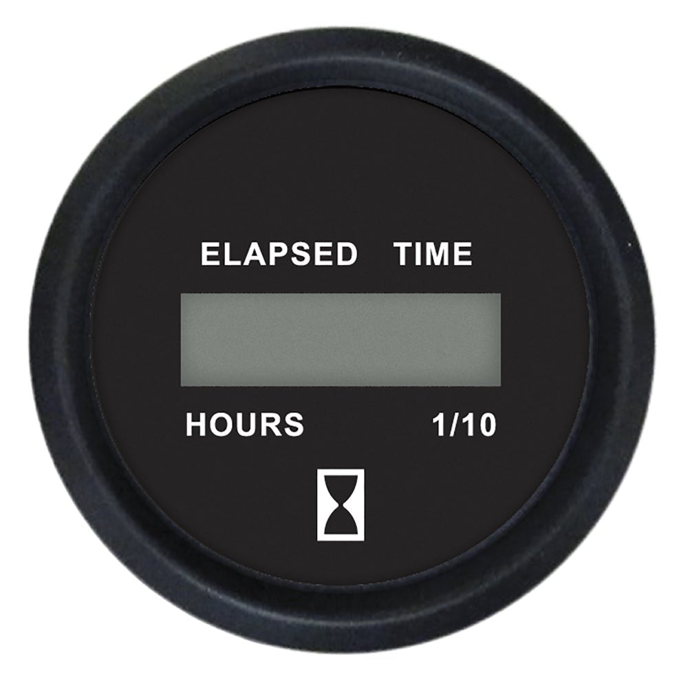 Faria Euro Black 2" Digital Hourmeter Gauge - Marine Parts OnlyMarine Navigation & InstrumentsFaria Beede Instruments