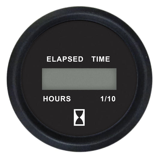Faria Euro Black 2" Digital Hourmeter Gauge - Marine Parts OnlyMarine Navigation & InstrumentsFaria Beede Instruments