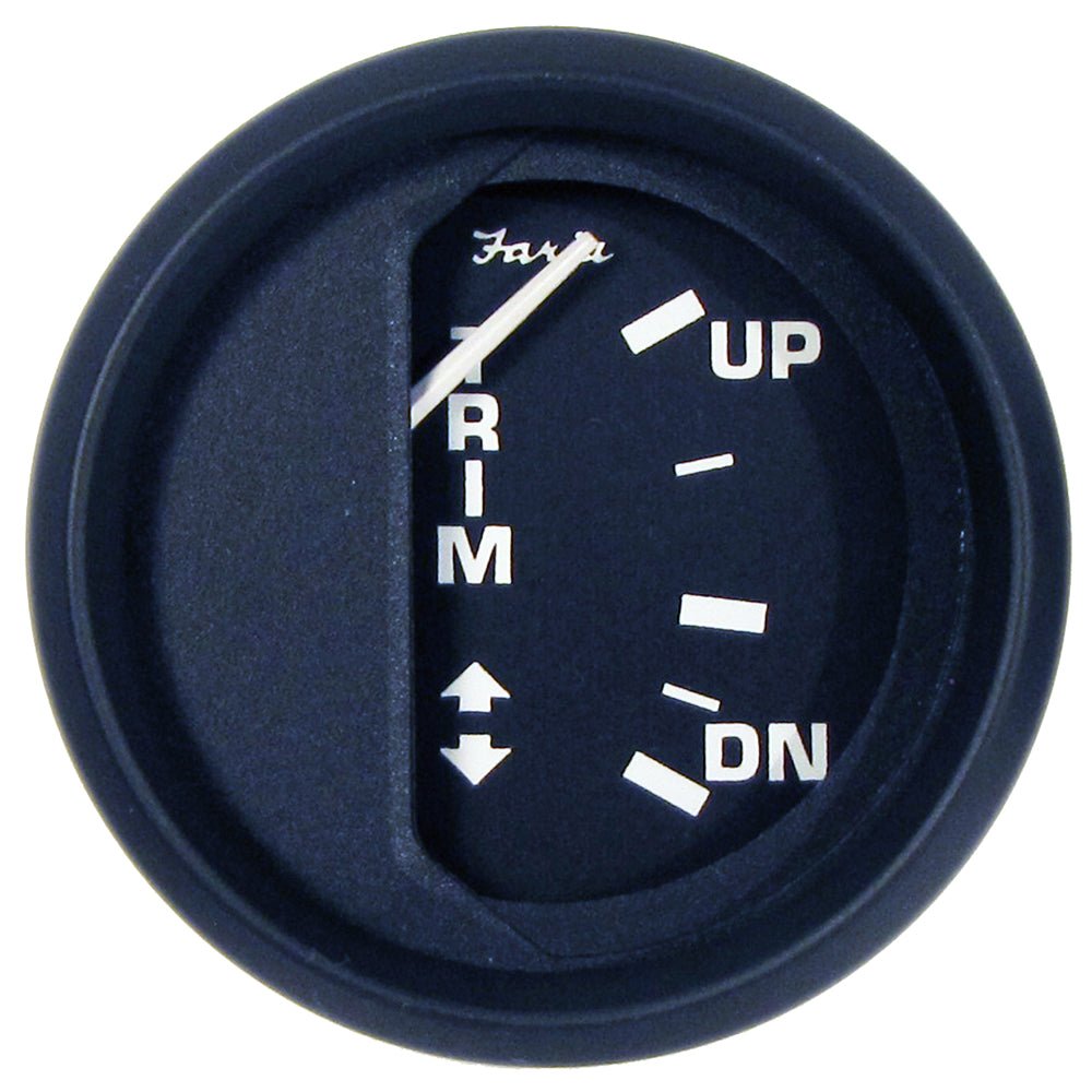 Faria Euro Black 2" Trim Gauge f/ Johnson/Evinrude/Suzuki Outboard - Marine Parts OnlyMarine Navigation & InstrumentsFaria Beede Instruments