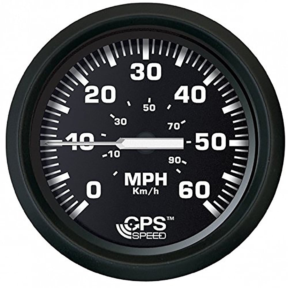 Faria Euro Black 4" Speedometer 60MPH (GPS) - Marine Parts OnlyMarine Navigation & InstrumentsFaria Beede Instruments