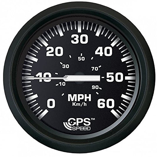 Faria Euro Black 4" Speedometer 60MPH (GPS) - Marine Parts OnlyMarine Navigation & InstrumentsFaria Beede Instruments