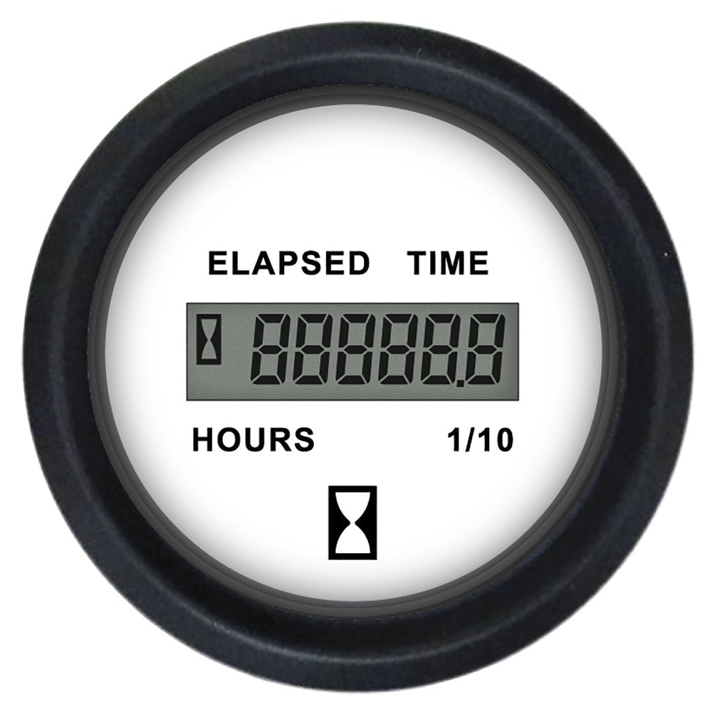Faria Euro White 2" Hourmeter (Digital) - Marine Parts OnlyMarine Navigation & InstrumentsFaria Beede Instruments