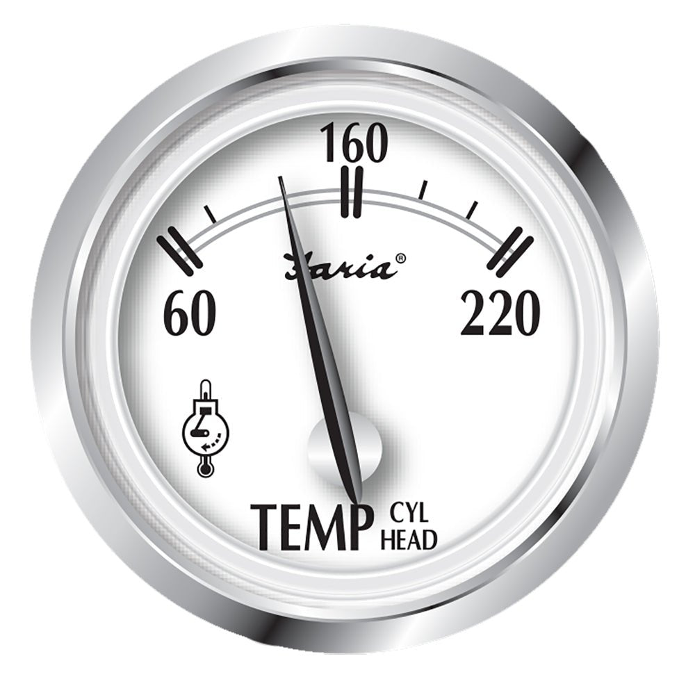 Faria Newport SS 2" Cylinder Head Temperature Gauge w/Sender - 60&deg; to 220&deg; F - Marine Parts OnlyMarine Navigation & InstrumentsFaria Beede Instruments