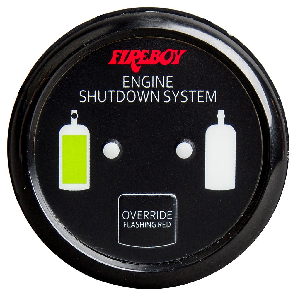 Fireboy - Xintex Deluxe Helm Display w/Gauge Body, LED &amp; Color Graphics f/Engine Shutdown System - Black Bezel Display - Marine Parts OnlyMarine SafetyFireboy - Xintex