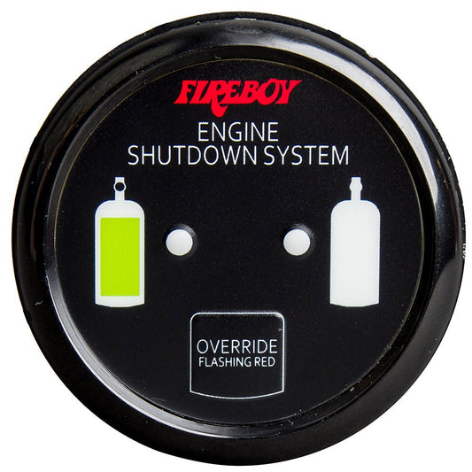 Fireboy - Xintex Deluxe Helm Display w/Gauge Body, LED &amp; Color Graphics f/Engine Shutdown System - Black Bezel Display - Marine Parts OnlyMarine SafetyFireboy - Xintex