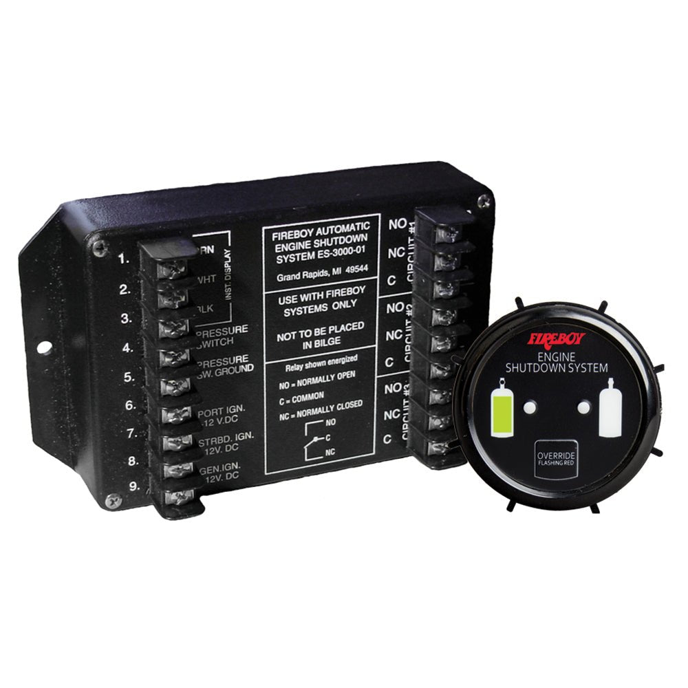 Fireboy - Xintex Engine Shutdown System w/Round Display - Marine Parts OnlyMarine SafetyFireboy - Xintex