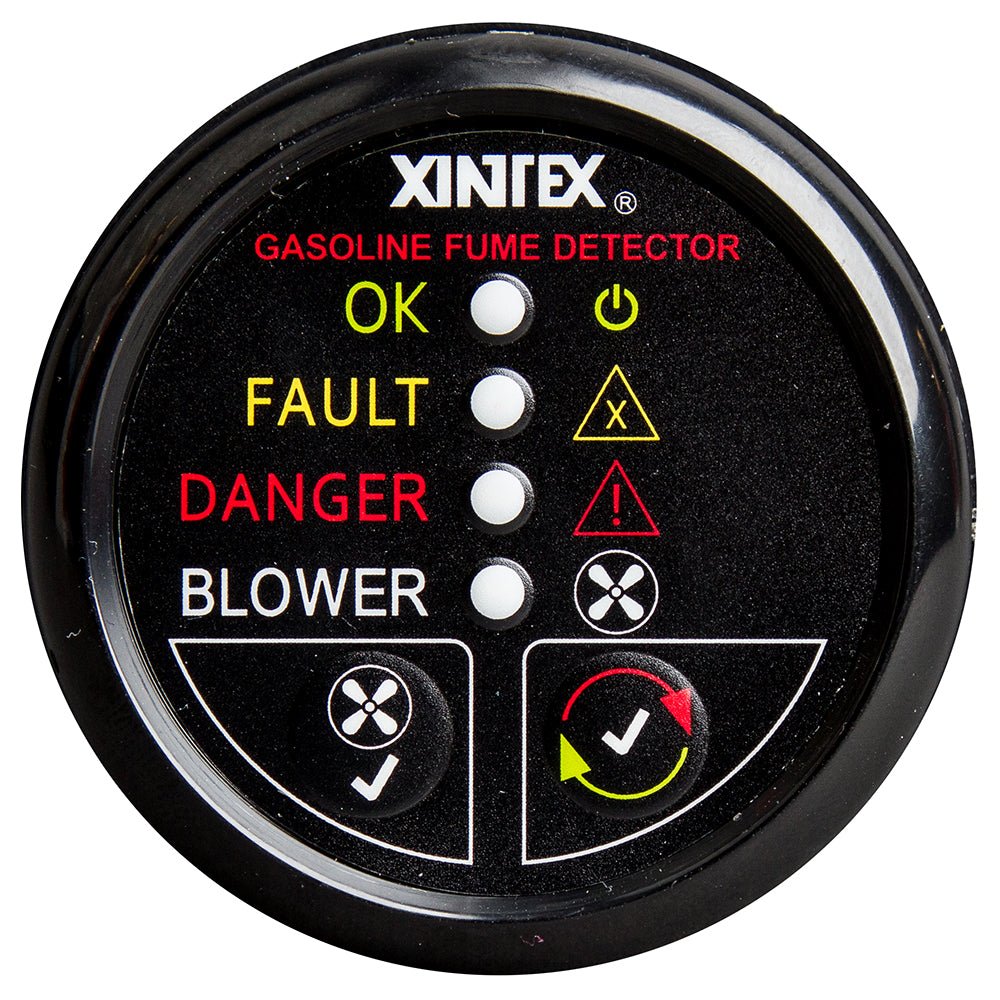 Fireboy - Xintex Gasoline Fume Detector w/Blower Control - Black Bezel - 12V - Marine Parts OnlyAutomotive/RVFireboy - Xintex