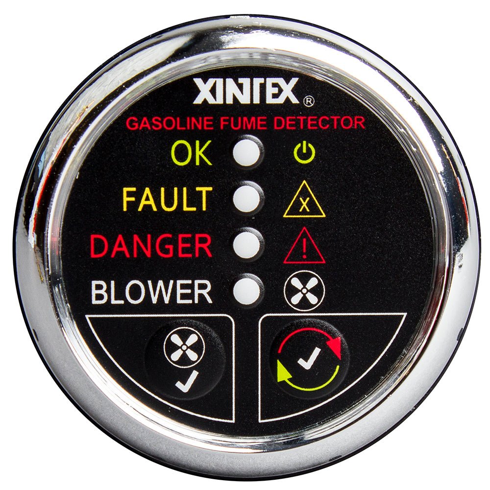 Fireboy - Xintex Gasoline Fume Detector w/Blower Control - Chrome Bezel - 12V - Marine Parts OnlyAutomotive/RVFireboy - Xintex