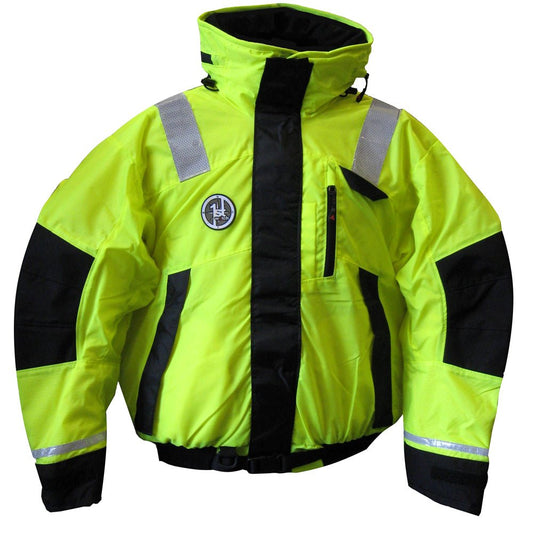 First Watch AB - 1100 Flotation Bomber Jacket - Hi - Vis Yellow/Black - XXL - Marine Parts OnlyMarine SafetyFirst Watch