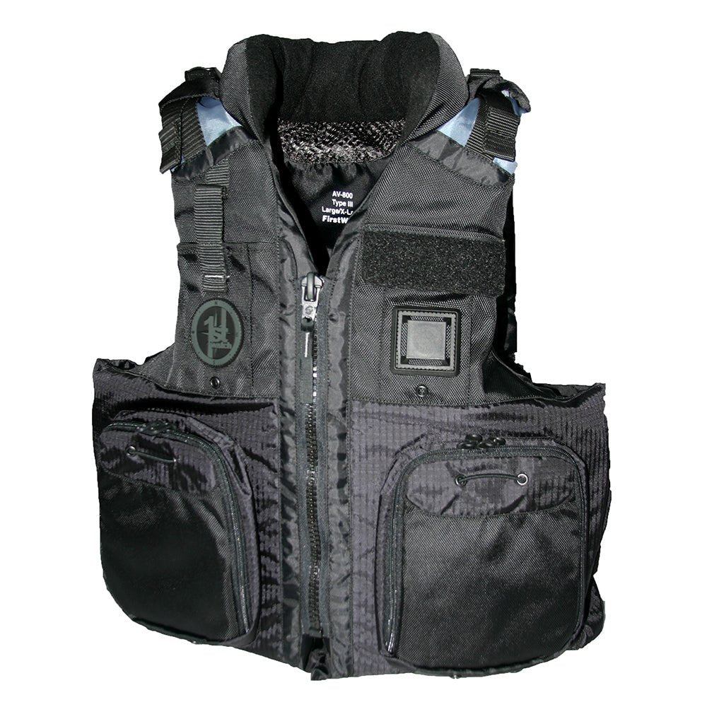 First Watch AV - 800 Four Pocket Flotation Vest - Black - XXL to 3XL - Marine Parts OnlyMarine SafetyFirst Watch