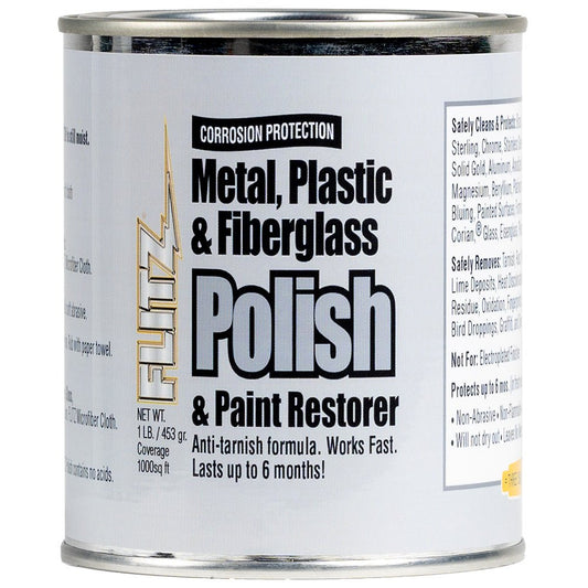 Flitz Metal, Plastic &amp; Fiberglass Polish Paste - 1.0lb - Marine Parts OnlyBoat OutfittingFlitz