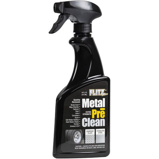 Flitz Metal Pre - Clean - All Metals Icluding Stainless Steel - 16oz Spray Bottle - Marine Parts OnlyBoat OutfittingFlitz