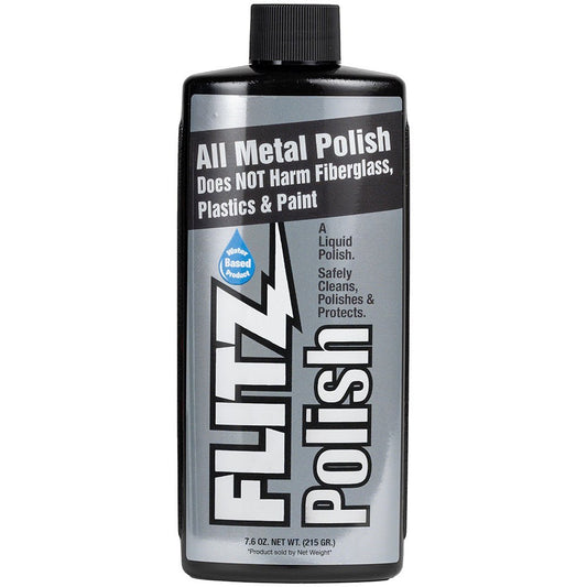 Flitz Polish - Liquid - 7.6 oz. Bottle - Marine Parts OnlyBoat OutfittingFlitz