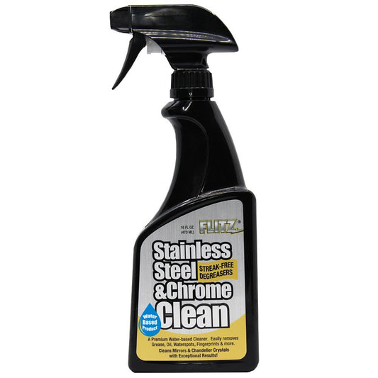 Flitz Stainless Steel &amp; Chrome Cleaner w/Degreaser - 16oz - Marine Parts OnlyBoat OutfittingFlitz