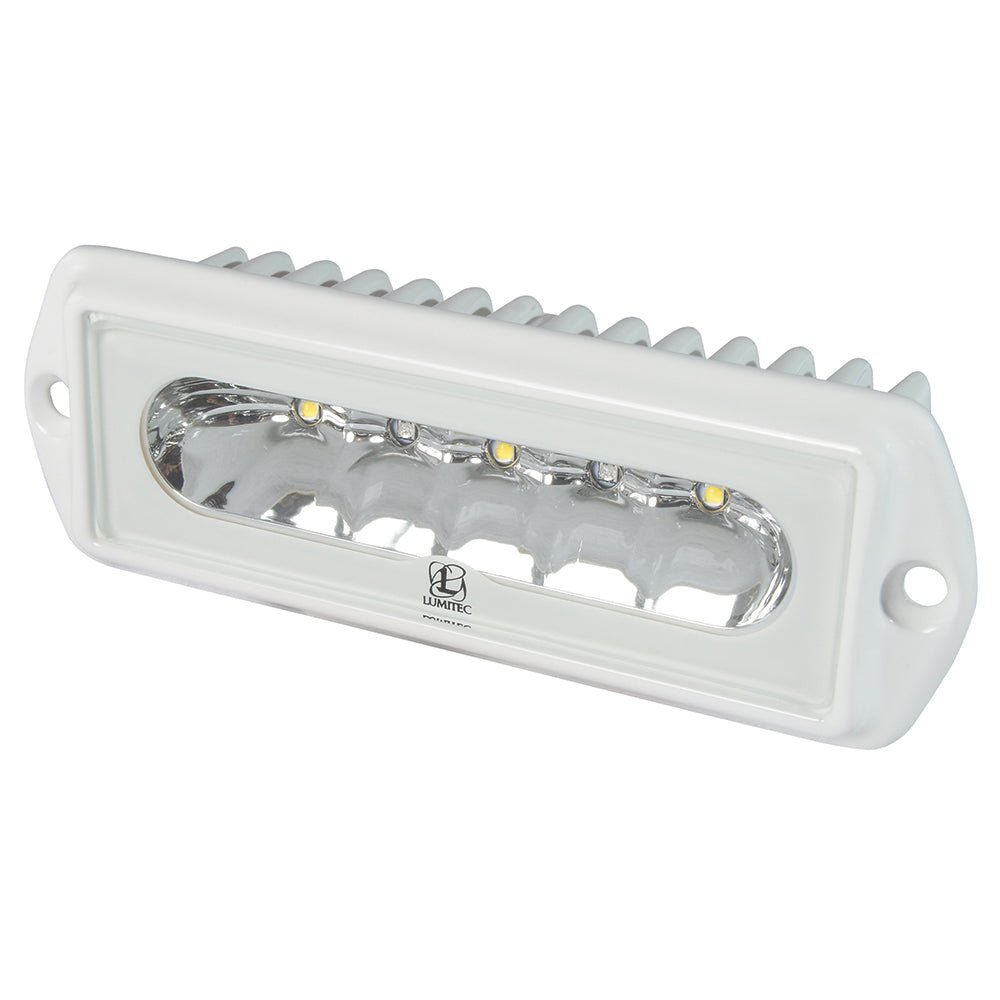 FLOOD LIGHT CAPRI2 FLUSH WHITE/RED - Marine Parts OnlyLUMITEC
