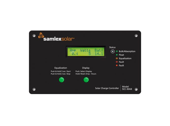FLUSH MNT SOLAR CHARGE CO - Marine Parts OnlySAMLEX AMER